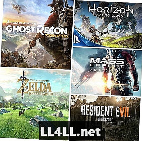 5 videospēles, kas skatās 2017. gada 1. ceturksnī