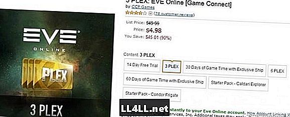 Amazon omylem prodává EVE 30-denní PLEX pro 10 & percnt; jejich hodnoty