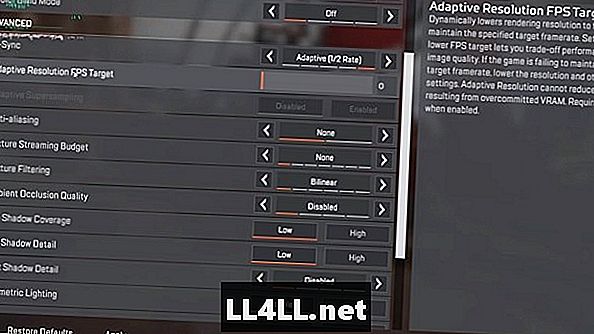 „Apex Legends“ kompiuterio reikalavimai ir optimizuoti nustatymai