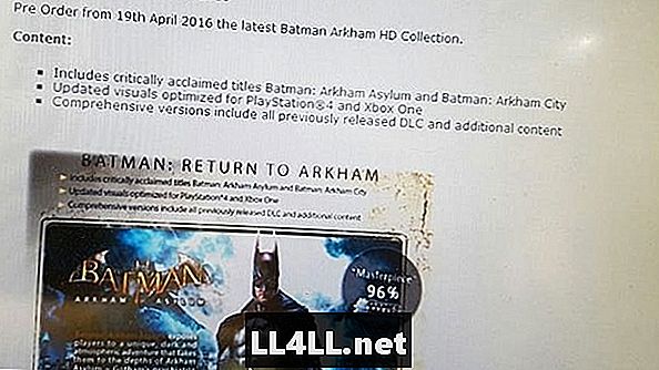 Người dơi & đại tràng; Bộ sưu tập remaster Arkham HD bị rò rỉ