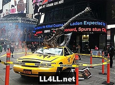 Blizzard מוחץ NYC מונית עם גרזן ענק לחגוג שחרור של Warlords של Draenor