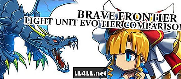 „Brave Frontier“ - „Light Unit Base“ statinių palyginimai pagal „Evolution Tier“