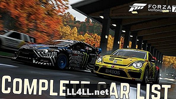Komplet Forza Motorsport 7 bil liste