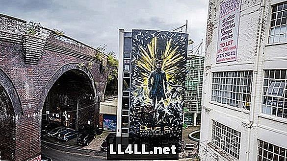 Deus Ex Mural znaleziony na zewnątrz Custard Factory