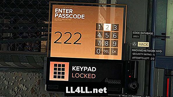 Deus Ex & κόλον; Διαχωρισμός κωδικών πρόσβασης για τον άνθρωπο και λίστα κωδικών