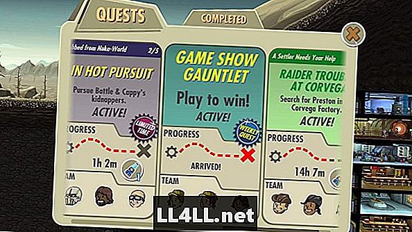 Fallout Shelter Game Zobraziť Gauntlet Quest odpovede