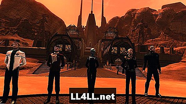 Fläktar samlar på Star Trek Online Vulcan för att lugna passet av Leonard Nimoy
