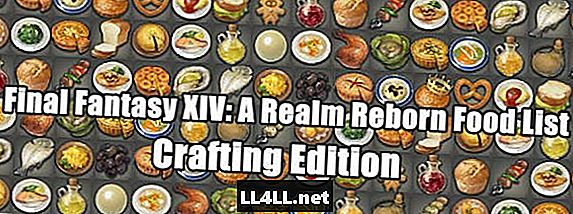 FFXIV - دليل الغذاء مع احصائيات لفئات صياغة