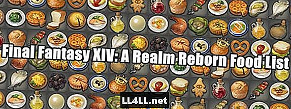 Finální fantazie XIV jídlo Mega-seznam a sol; Průvodce - všichni dodavatel a Culinarian-dělali jídla