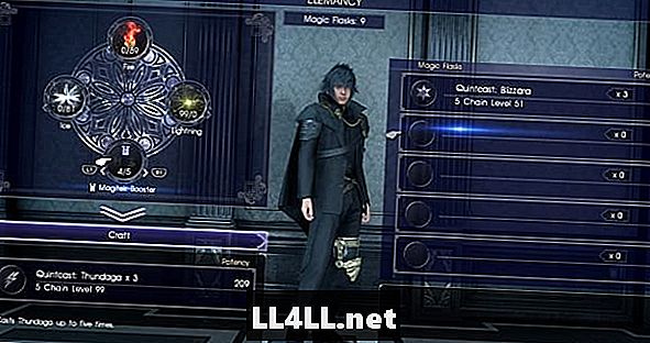 Przewodnik Final Fantasy XV i dwukropek; Elemancy i przecinek; Efekty Catalyst i przecinek; i Wytwarzanie czarów trzeciego poziomu