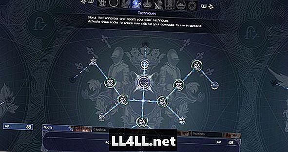 Final Fantasy XV Guide & colon; Teknikker Ascension Grid