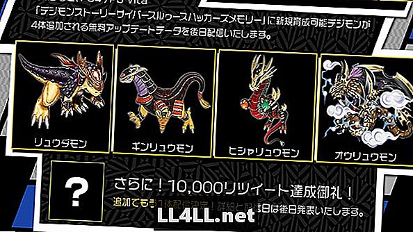Bốn Digimon mới được tiết lộ cho Digimon Story Cyber ​​Sleuth & dấu hai chấm; Bộ nhớ của hacker