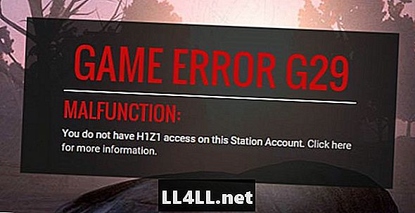 G29 ของ H1Z1 รักษาผู้เล่นหลายพันคนออกจากเกม