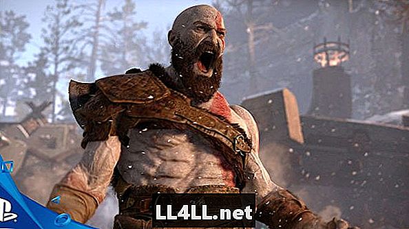 Hipster dekolt szyi Kratos i dwukropek; koniec God Of War i quest;