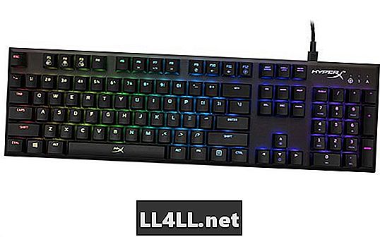 HyperX lydinio FPS RGB klaviatūros peržiūra ir dvitaškis; Apakinti techniką ir efektus