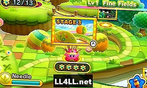 Kirby Triple Deluxe Guide & kolon; Nivå 1-3 Nøkkelring og Sun Stone Steder