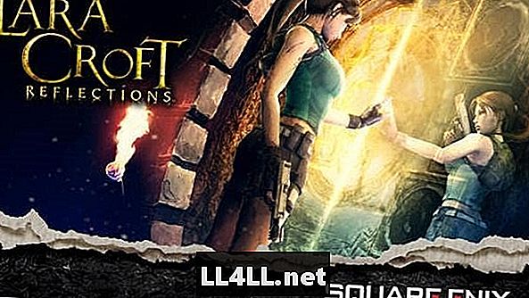 Lara sa vracia v Lara Croft & hrubého čreva; Odrazy a obdobie, a obdobie, a obdobie; Social Card Game pre iOS