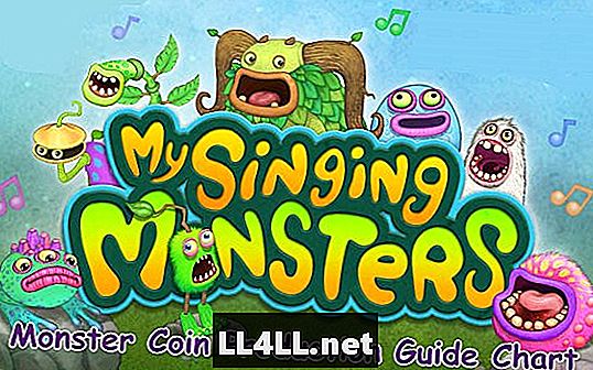My Singing Monsters - Monster Coin Production Guide Chart