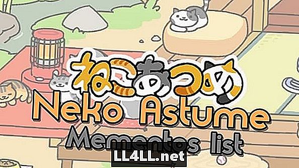 Neko Atsume Mementos listguide - Katter kan visa kärlek också & exkl;