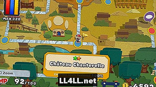 Papir Mario & colon; Color Splash - Sådan får du Chateau Chanterelles grønne Mini Paint Star