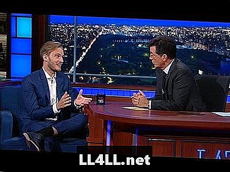 PewDiePie a No Man je obloha vystupovala na Stephen Colbert
