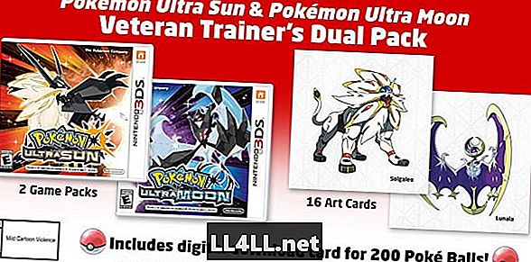 „Pokemon Ultra Sun“ ir „Pokemon Ultra Moon Veteran Trainer“ paketai