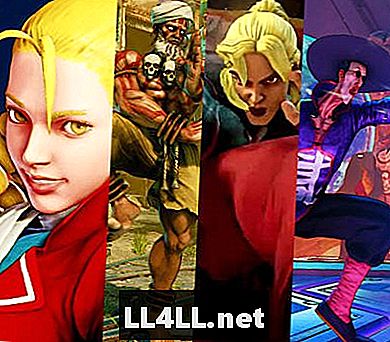 Street Fighter V μετακινεί τον κατάλογο και το άνω και κάτω τελεία? Dhalsim & κόμμα; F & περίοδος, A & περίοδος, N & περίοδος, G & κόμμα, Karin & κόμμα; και ο Κεν
