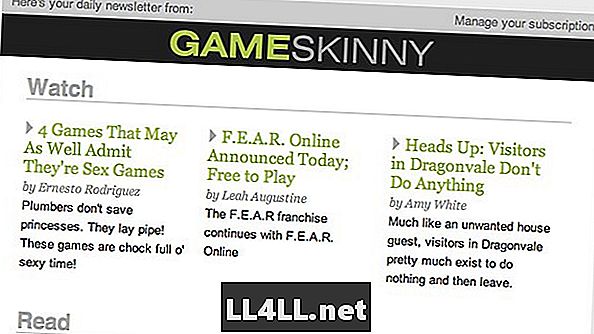 The GameSkinny Newsletter a dvojtečka; Novinky, které chcete
