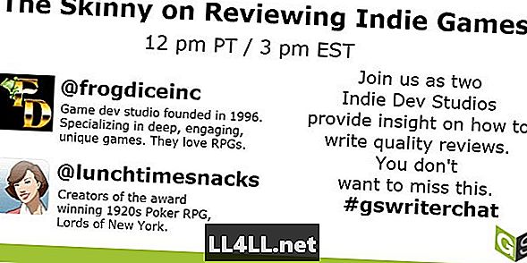 Récapitulation sur le chat Twitter & colon; The Skinny sur Reviewing Indie Games