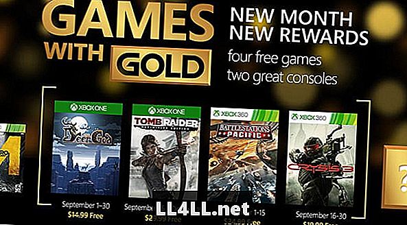 Xbox Live Gold септември игра състав и полу; Tomb Raider и Crysis 3 сред четирите игри